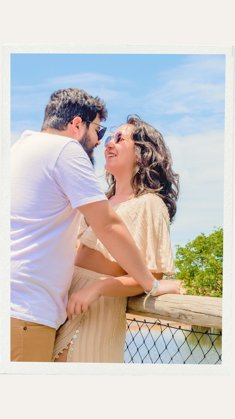 Laís e Guilherme em viagem