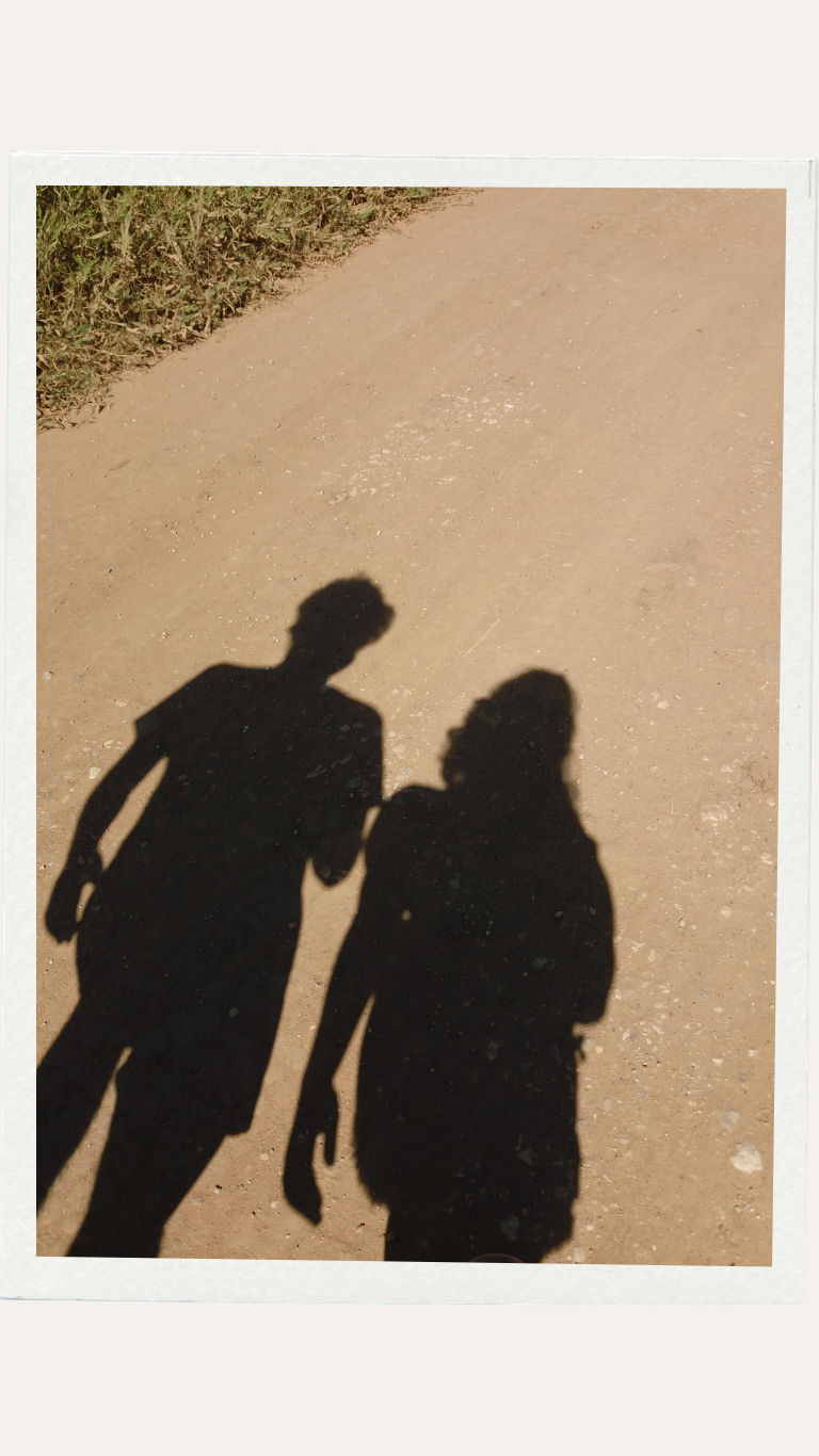 Sombras de Laís e Guilherme